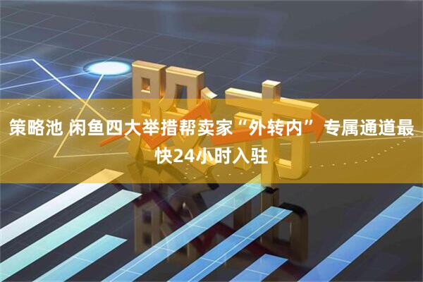 策略池 闲鱼四大举措帮卖家“外转内” 专属通道最快24小时入驻