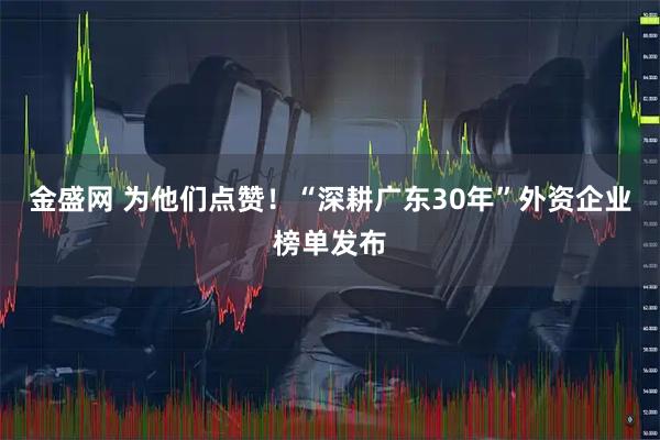 金盛网 为他们点赞!“深耕广东30年”外资企业榜单发布